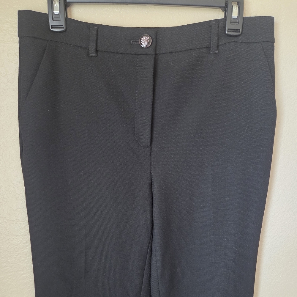 White House Black Market Black Straight-Leg Trousers - Picture 2 of 11